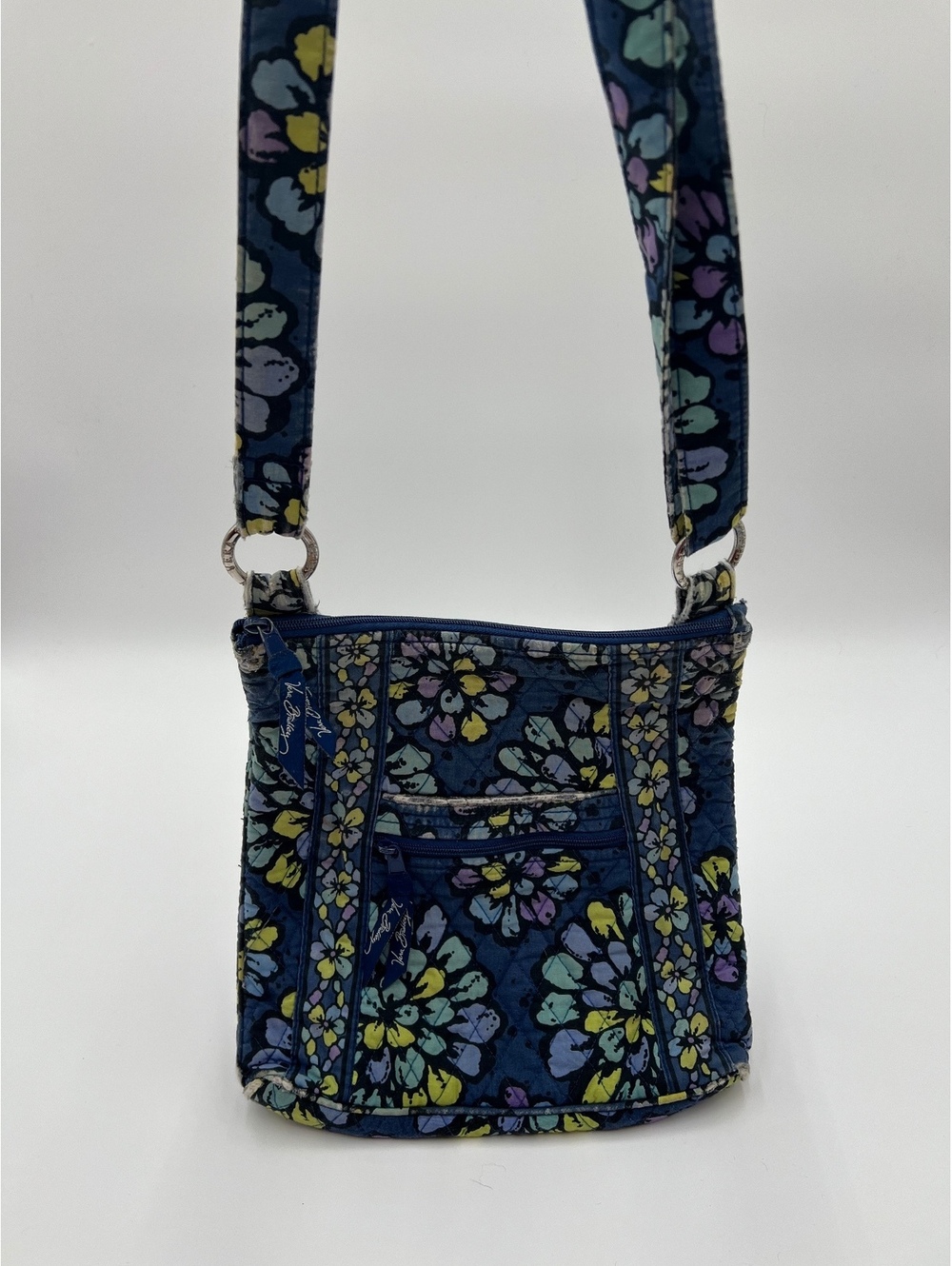 Vera Bradley Blue Rhapsody Quilted Crossbody Messenger Bag (SKU- 0396 HB-039)